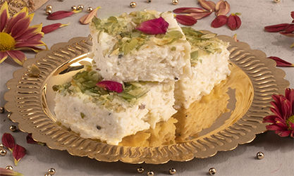 Sugar-free Kalakand in Microwave