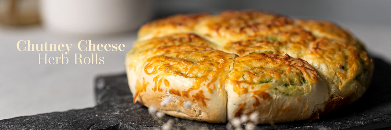 Chutney Cheese Herb Rolls