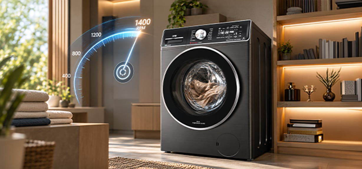 Washing Machine RPM Explained: Does Higher Spin Speed Mean Better Washing?