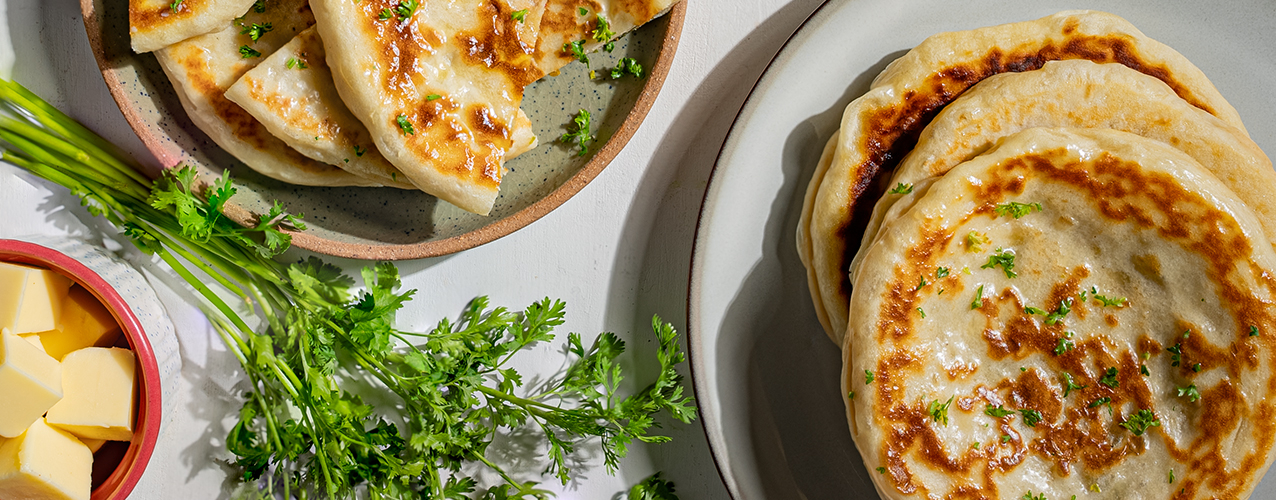Cheesy Potato Flat Bread