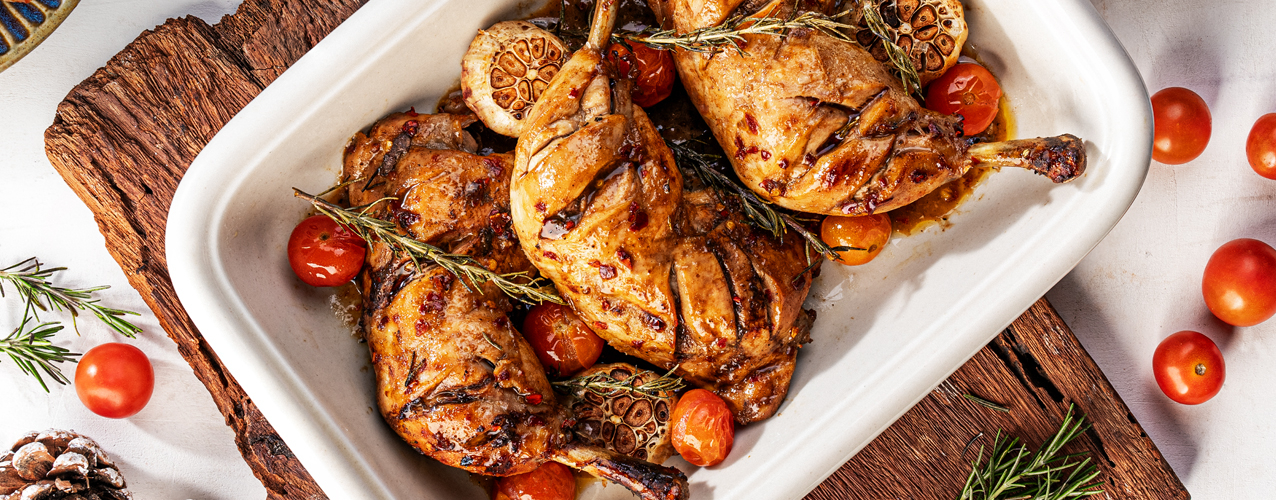 Rosemary Garlic Roast Chicken