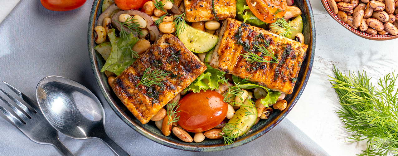 Tofu & Beans Salad