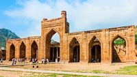 people at the ancient Adhai-Din Ka-Jhonpra mosque in Ajmer