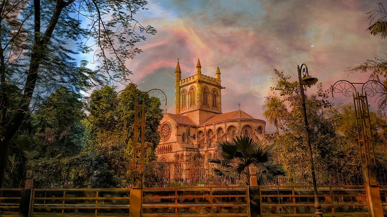 This shot was taken on the last Christmas evening at the beautiful, Historic, All Saints Cathedral Church in Prayagraj , Uttar Pradesh, India