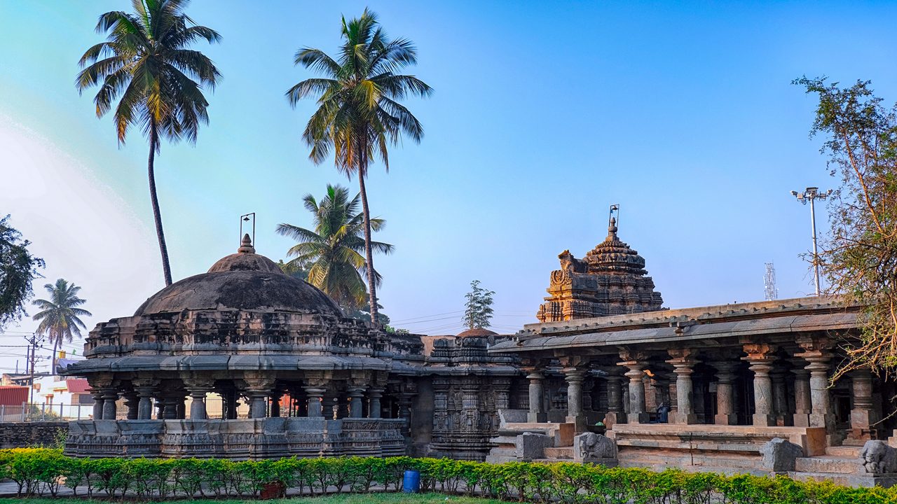 Chandramouleshwara Temple (Ishwara Temple.) , Arasikere is located in the Hassan district of Karnataka.