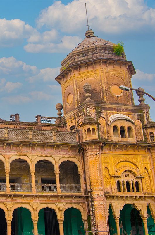 Jammu / India 25 July 2018 Dogra Art Museum Jammu previously known as the Dogra Art Gallery is a museum of Dogra cultural heritage housed in the Pink Hall of the Mubarak Mandi complex in Jammu city  