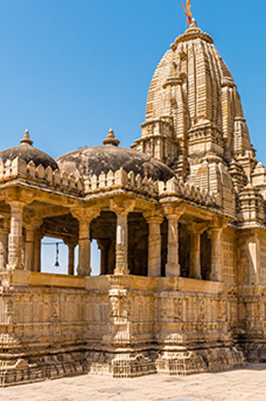 The Beautiful Meera Temple In Chittorgarh fort, a UNESCO world heritage site, Rajasthan, India