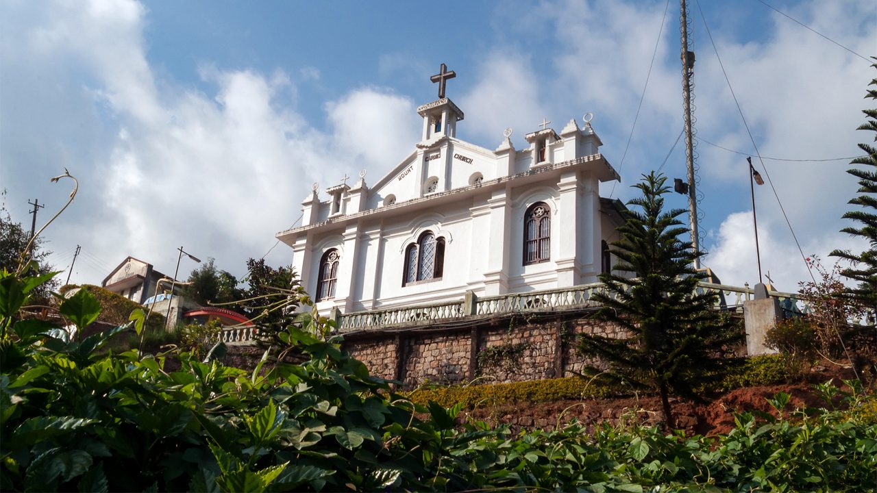 Mount Carmel Church in Munnar, Kerala. India