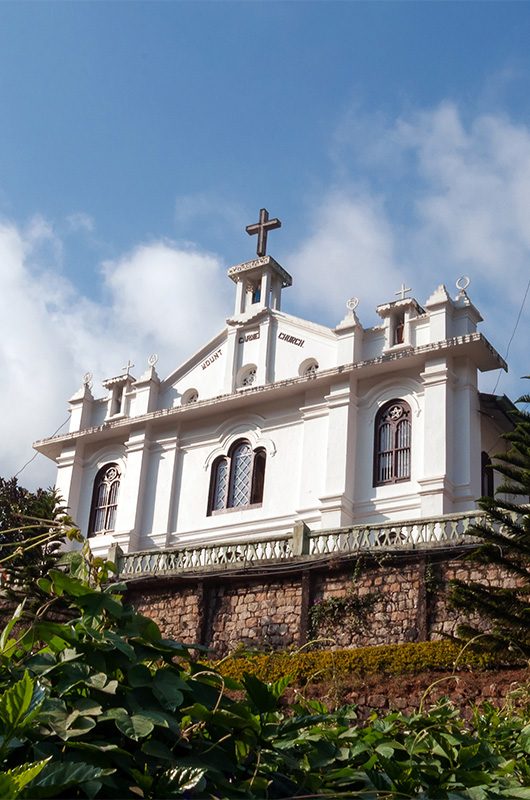 Mount Carmel Church in Munnar, Kerala. India