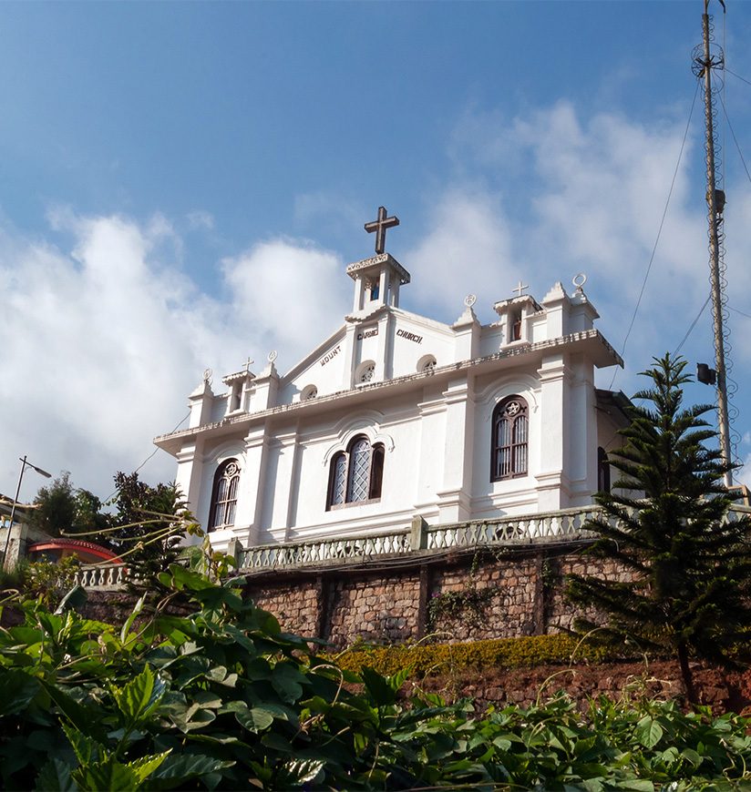 Mount Carmel Church in Munnar, Kerala. India