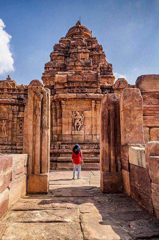 The Mallikarjuna Temple at Pattadakal temple complex, dating to the 7th-8th century, the early Chalukya period, Karnataka, India