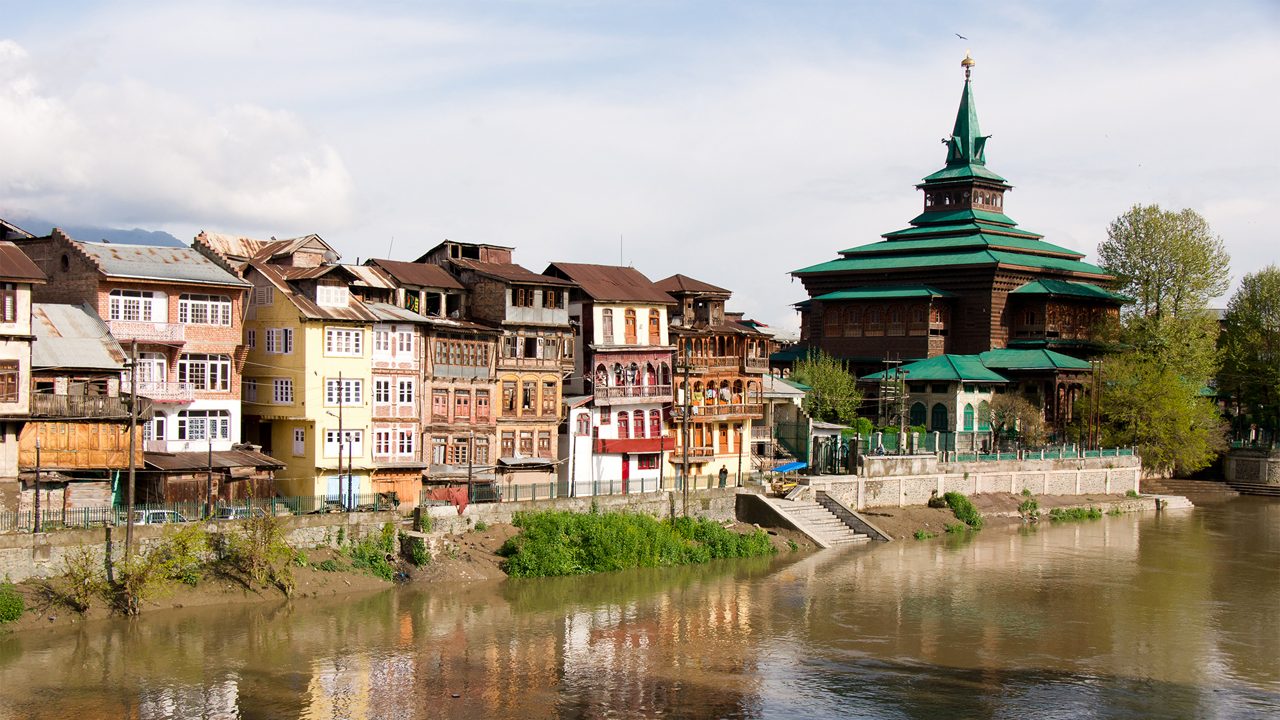 Shah Hamadan mosque in Srinagar old town , Kashmir India; Shutterstock ID 103025744; purchase_order: -; job: -; client: -; other: -