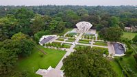 Sir Dorabji Tata Park located in Jamshedpur, Jharkhand, India, Aerial view