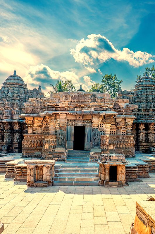 The Chennakesava Temple, also called Keshava or Kesava is a Vaishnava Hindu temple on the banks of River Kaveri, Somanathapura, Karnataka, India. Built-in Hoysala style and is located east of Mysuru.