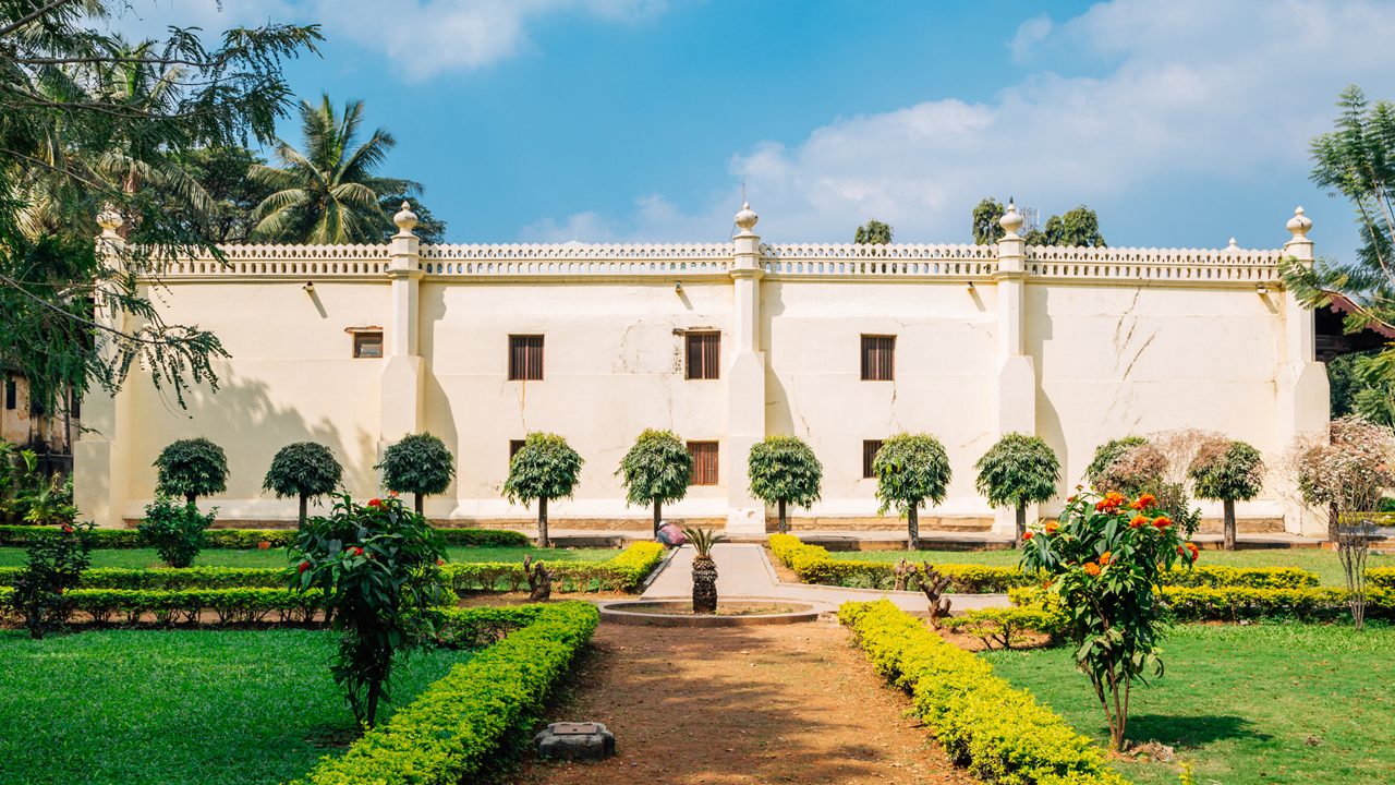 Tipu Sultan's Summer Palace in Bangalore, India