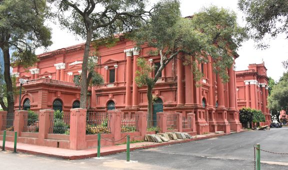 BENGALURU, INDIA - JANUARY 30 2016: Tipu Sultan's was built between 1781 to 1791 and was the summer residence of the Mysore kingdom ruler Tipu Sultan.