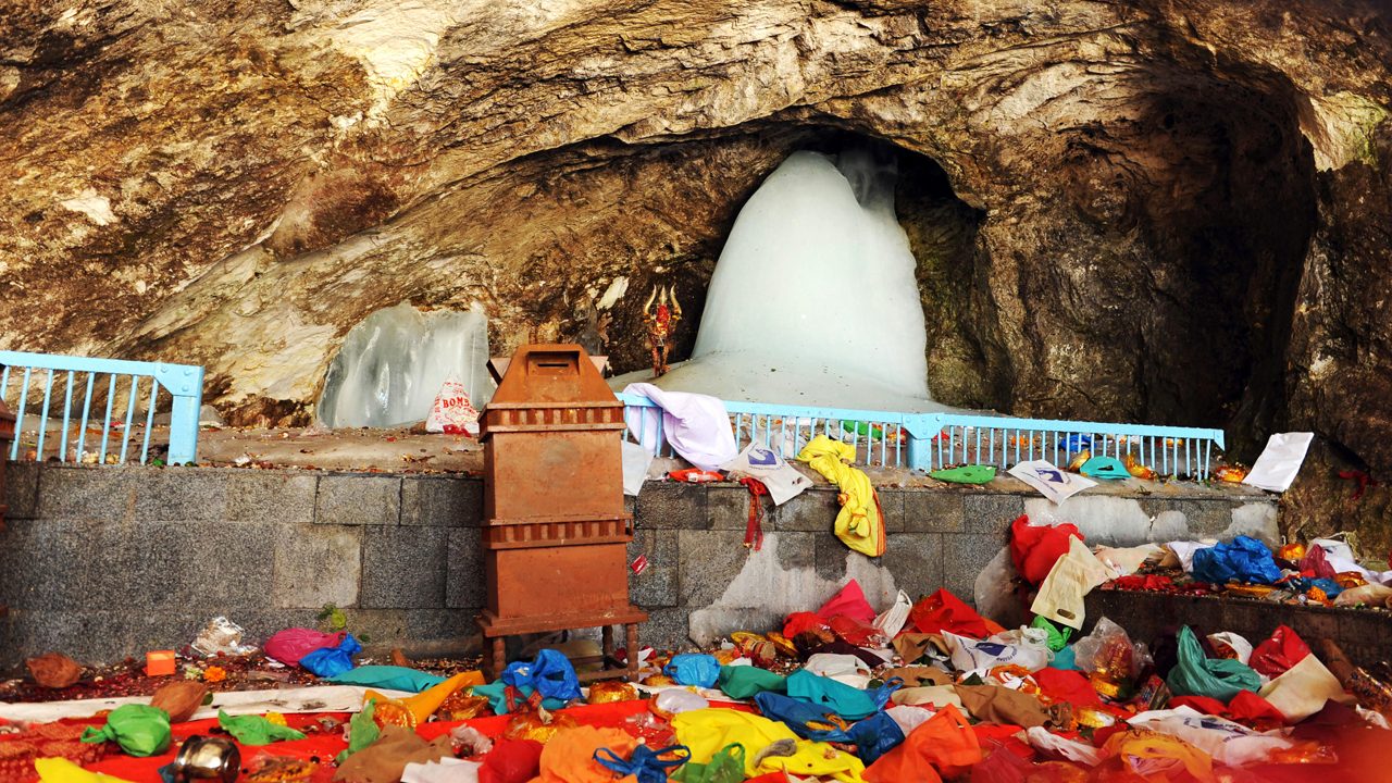 K0N8EY shivling amarnath yatra, Jammu Kashmir, India, Asia