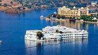 Lake Pichola and Taj Lake Palace , Udaipur, Rajasthan, India, Asia. Panorama.; Shutterstock ID 137150198; purchase_order: -; job: -; client: -; other: -