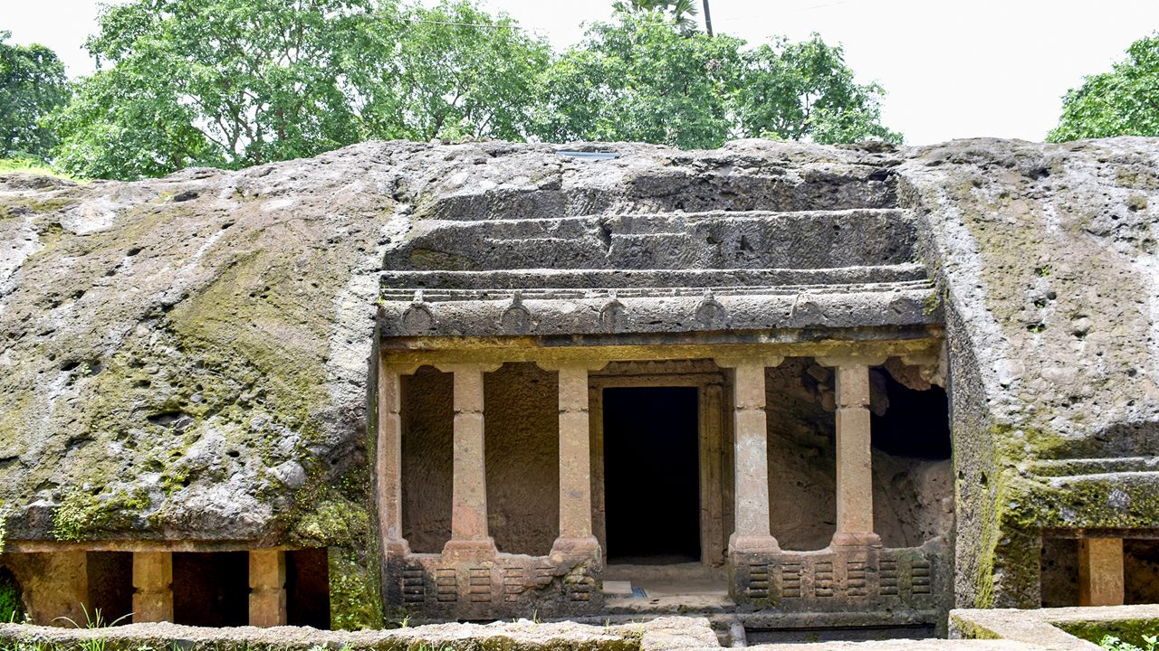 The Mahakali Caves (also Kondivite Caves) in Mumbai, Maharashtra