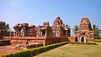 Centuries old Hindu temples in Pattadakal, India. A UNESCO world heritage site