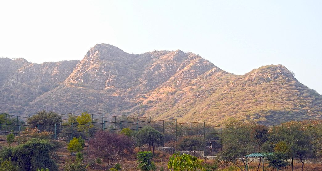 Aravalli mountain range - View from Sajjangarh Biological Park, Udaipur, Rajasthan, India.