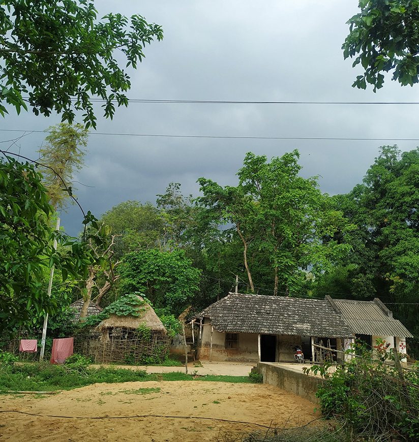 cloudy weather at village  in Odisha, India