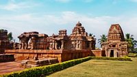 Centuries old Hindu temples in Pattadakal, India. A UNESCO world heritage site