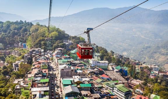 nathu la pass, high himalayan mountain pass is the international boundary between india and china, popular tourist place in east sikkim