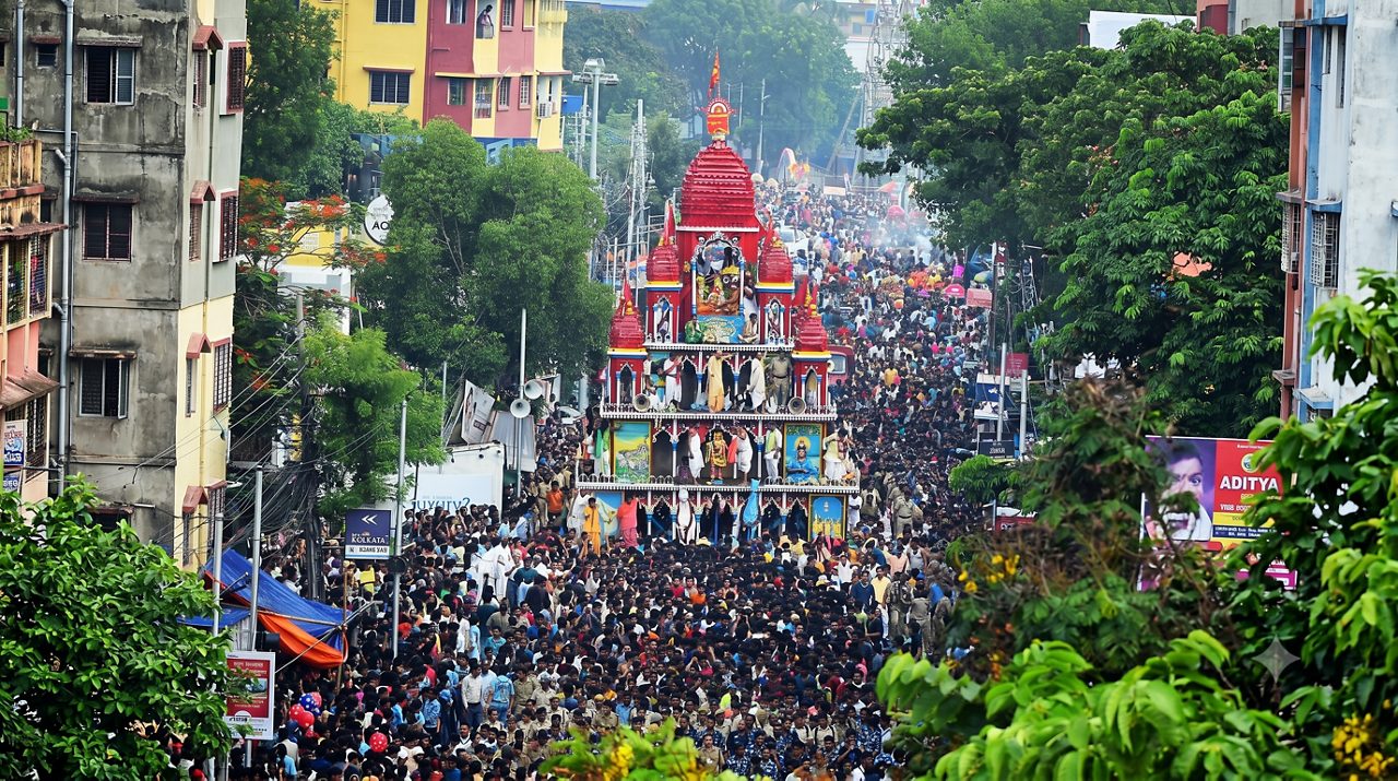 The oldest chariot festival in Bengal.