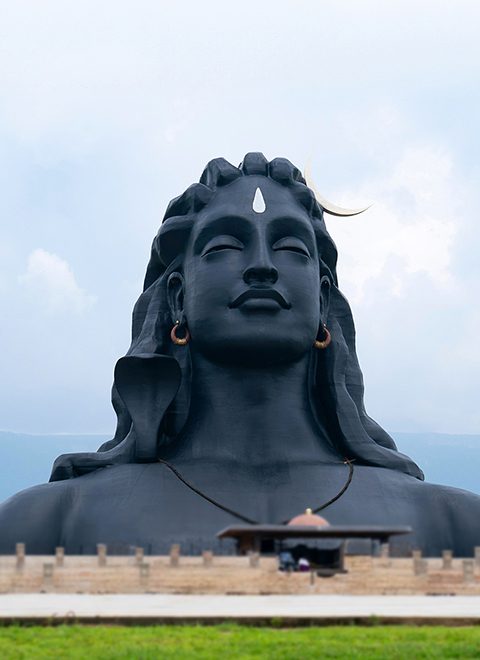 Adiyogi Shiva statue 112ft, Isha Yoga Center, Coimbatore, Tamilnadu, India