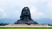 Adiyogi Shiva statue 112ft, Isha Yoga Center, Coimbatore, Tamilnadu, India