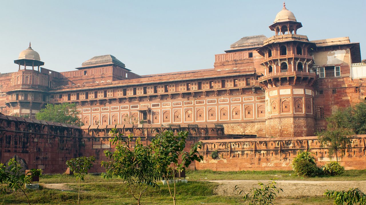 The Agra Fort is a UNESCO World Heritage site located in Agra, India; Shutterstock ID 121456804; purchase_order: -; job: -; client: -; other: -