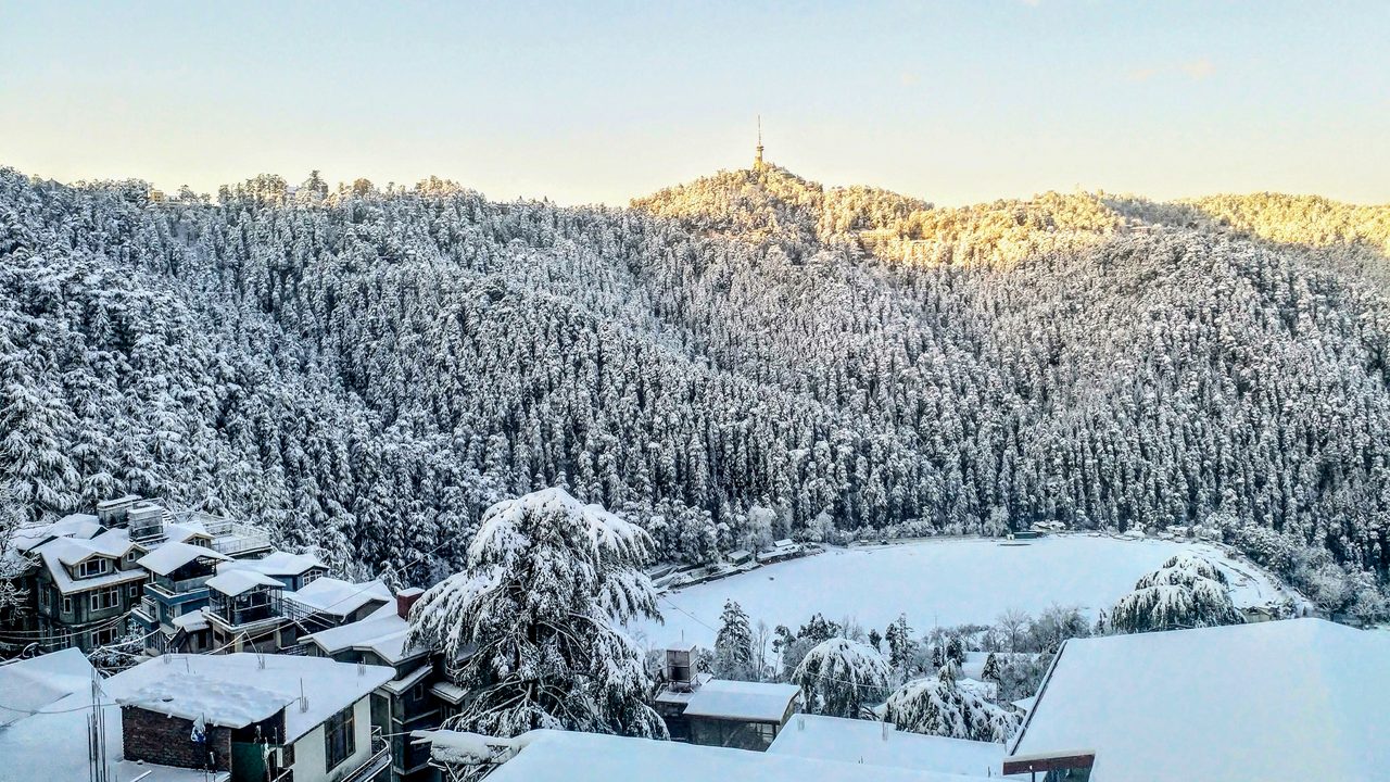 Annandale Ground as seen on a sunny morning after days of heavy snowfall.