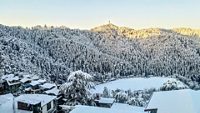 Annandale Ground as seen on a sunny morning after days of heavy snowfall.