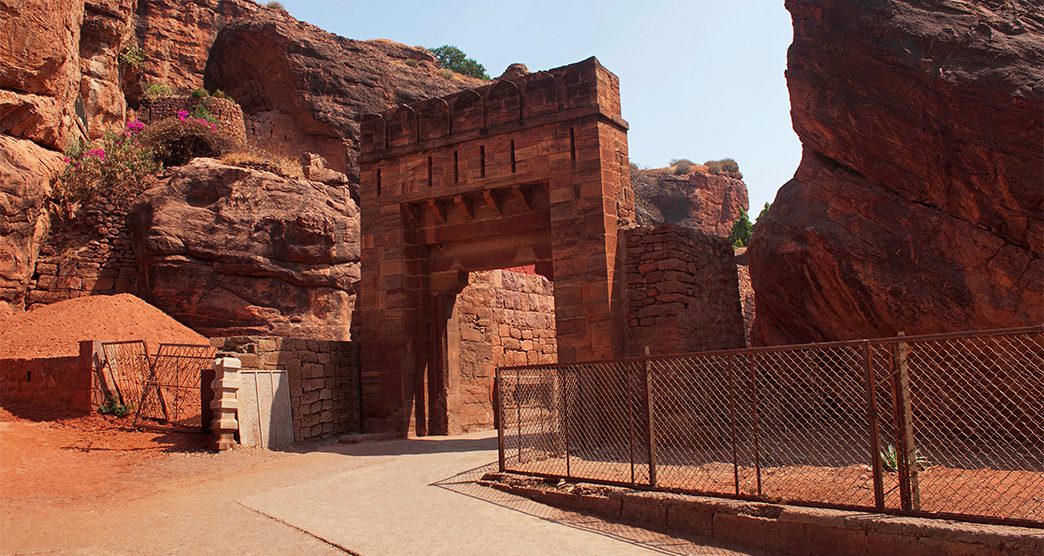 Entance of the Badami fort, North, Badami, Karnataka.