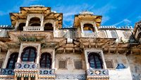 Bagore Ki Haveli Lake front as seen from the Gangaur Ghat in Udaipur in India; Shutterstock ID 1360411961; purchase_order: -; job: -; client: -; other: -