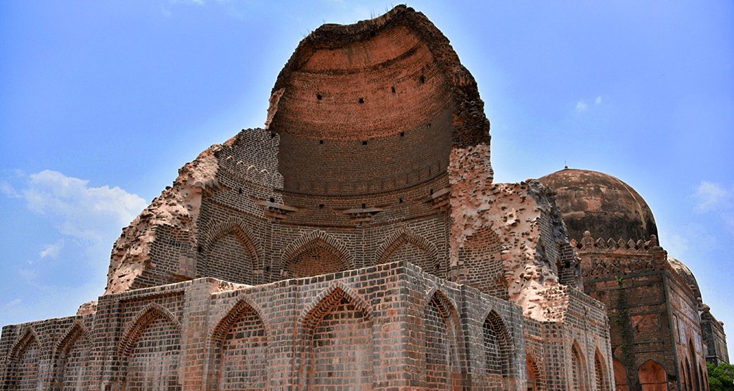 Bahmani tombs monuments and ruins view, Bidar, Karnataka, India