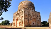 Bahmani tombs monuments and ruins view, Bidar, Karnataka in India