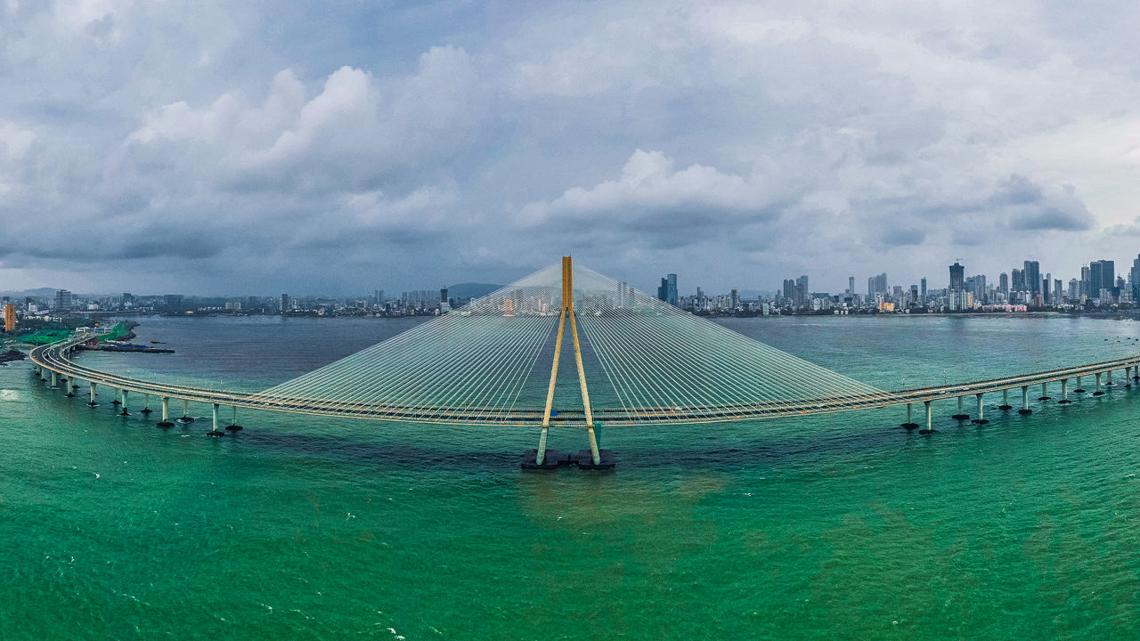 Bandra-Worli Sea Link and Bandra Fort