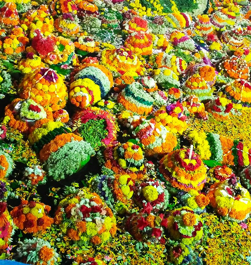 Bathukamma Festival in Telangana India