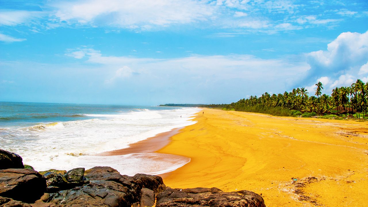 Sandy beautiful Beach at Bekal Fort in Kerala