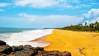 Sandy beautiful Beach at Bekal Fort in Kerala