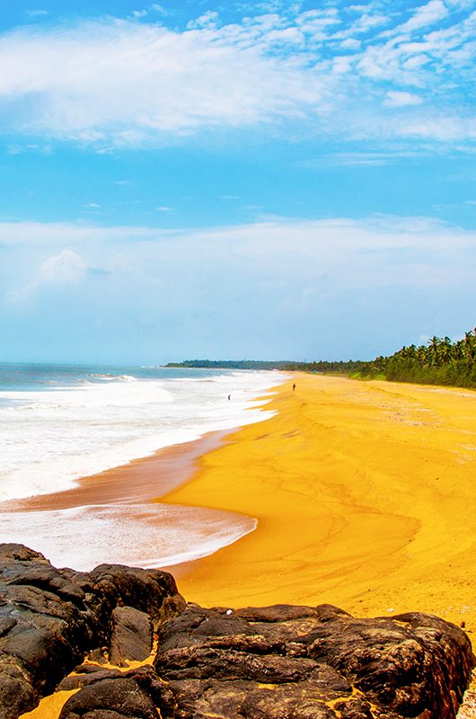 Sandy beautiful Beach at Bekal Fort in Kerala