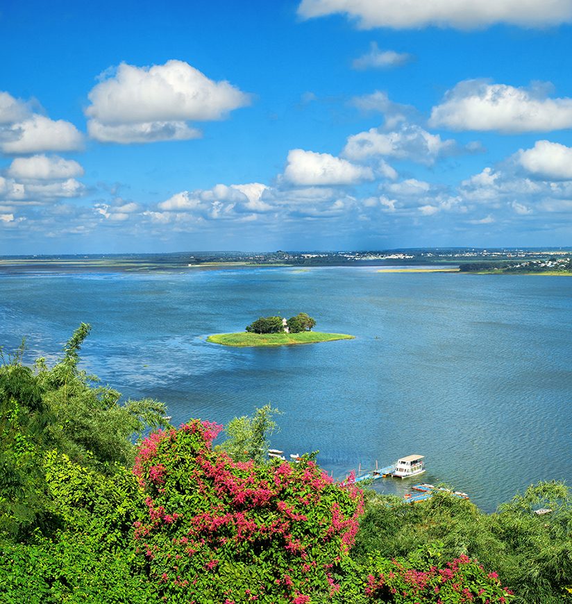 Beautiful view of Upper lake, (bada talab), Bhopal, Madhya Pradesh, India