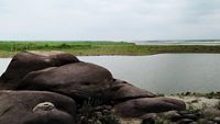 This is biswanath ghat river (buriganga) that is running in Biswanath Ghat Temple,  At biswanath Chariali, Assam 