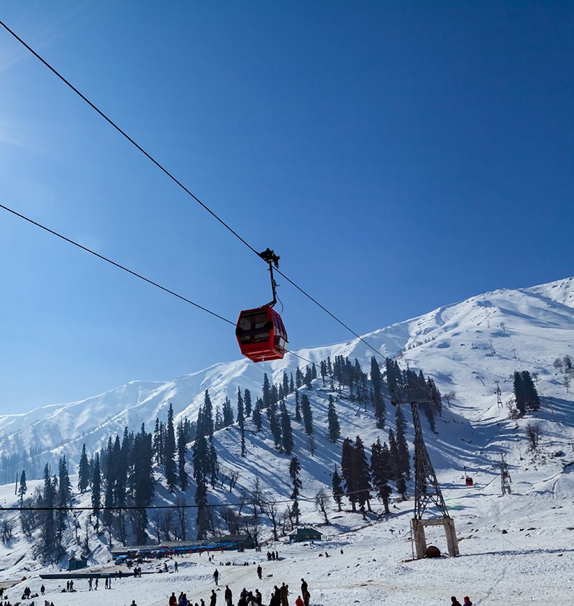 Gandola Cable car in Gulmarg, Jammu and Kashmir, India