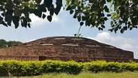 side view of buddhist stupa in nelakondapalli , khammam 