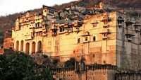 Bundi Palace at sunrise, Rajasthan, India