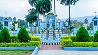 Cathedral Catholic Church, Shillong India 25 December 2018 - Cathedral of Mary Help of Christians, named after mother Mary of Jesus Christ, first church of Shillong built in Gothic architectural style