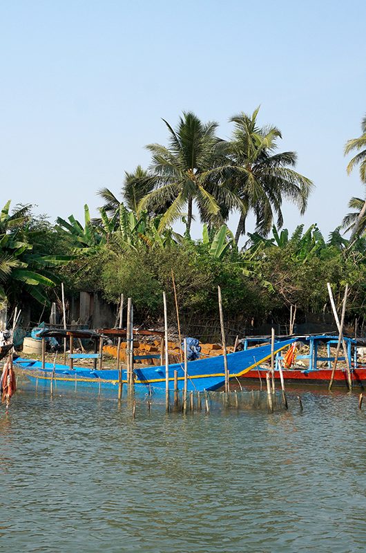 Chilika lake lagoon in Odisha, India. It is the biggest lake of India. It has been listed as a tentative UNESCO World Heritage site.